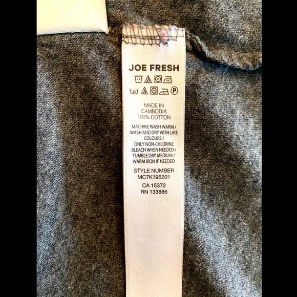 Joe Fresh short sleeved t-shirt, size XL, colour Grey - Picture 6 of 8